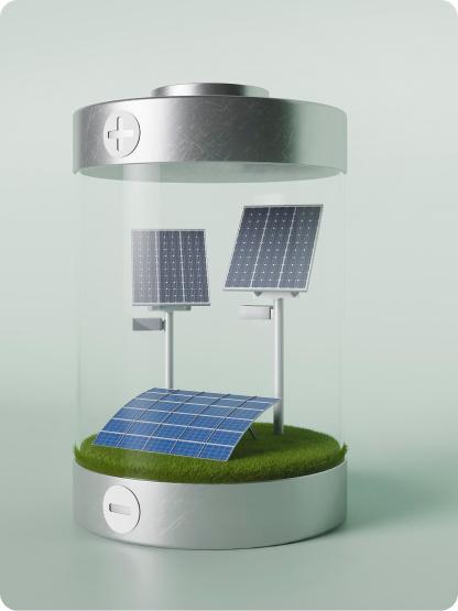 installation photovoltaïque dans un container en forme de pile